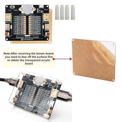 Cable Tester Board for HDMI Cable Tester Checker 20 LED Light Status Indictor to Check Disorder Short Open and Cross Connection for Standard HDMI Type A, Mini HDMI Type C, Micro HDMI Type D in Kuwait