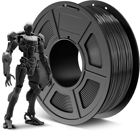 خيوط طابعة ثلاثية الأبعاد من ألياف الكربون PLA، خيوط SUNLU قوية وخفيفة الوزن من ألياف الكربون PLA 1.75 مم دقة الأبعاد +/- 0.02 مم، خيوط طباعة ثلاثية الأبعاد ملفوفة بدقة، بكرة 1 كجم، 300 متر، أسود in Kuwait