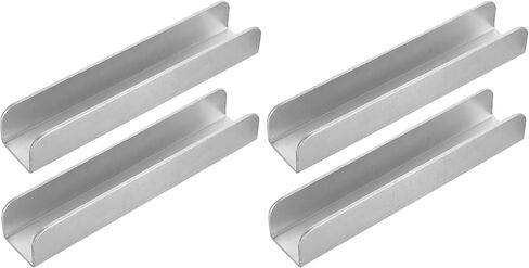 LALAFINA Fence Reinforcement Grooves 2PCS U Shaped Pet Gates Groove Steel Gate Door Reinforcement Tools Reinforcement Groove Fittings in Kuwait