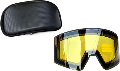 Heated Goggles Snowmobile Anti-Fog Magnetic Interchangeable Frameless 100% UV Lens in Saudi Arabia