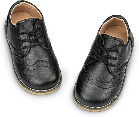 Toddler Boys Girls Dress Shoes Little Kid Oxford Shoes PU Leather School Uniform Loafer in Saudi Arabia