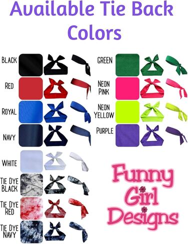Funny Girl Designs Volleyball TIE BACK Moisture Wicking Headband Personalized with the EMBROIDERED Name of Your Choice in Saudi Arabia