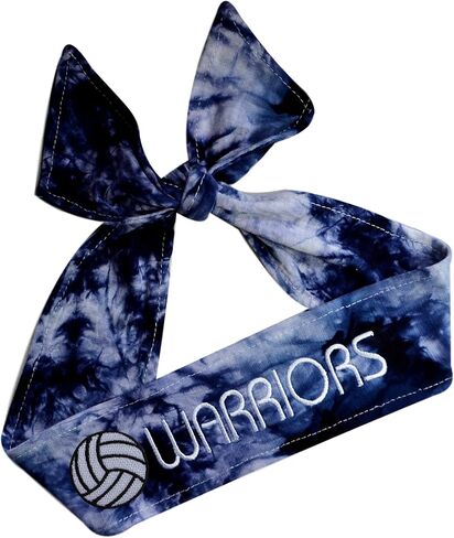 Funny Girl Designs Volleyball TIE BACK Moisture Wicking Headband Personalized with the EMBROIDERED Name of Your Choice in Saudi Arabia