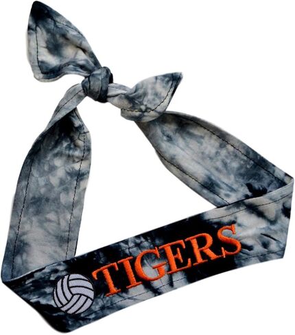 Funny Girl Designs Volleyball TIE BACK Moisture Wicking Headband Personalized with the EMBROIDERED Name of Your Choice in Saudi Arabia