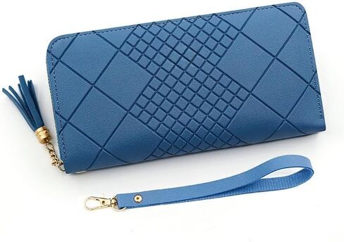 Womens Wallet Long Style Zipper Bag Fashion Multi-Card Space Handbags Card Wallets Storage Bag Wallet Gift for Women (Rose Red) in Saudi Arabia