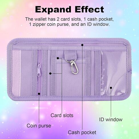 sundee Kids Wallet Trifold Wallet with Personalized Initials Alphabet Perfect Girls Gifts for Birthday Festival Purple-P in Saudi Arabia