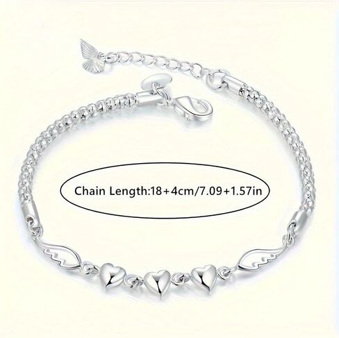 Exquisite Heart Shaped Angel Wing Ankle,Fashionable, Perfect for Bridesmaid Gifts, Music Festival Parties, Daily Commuting, and Banquets in Saudi Arabia