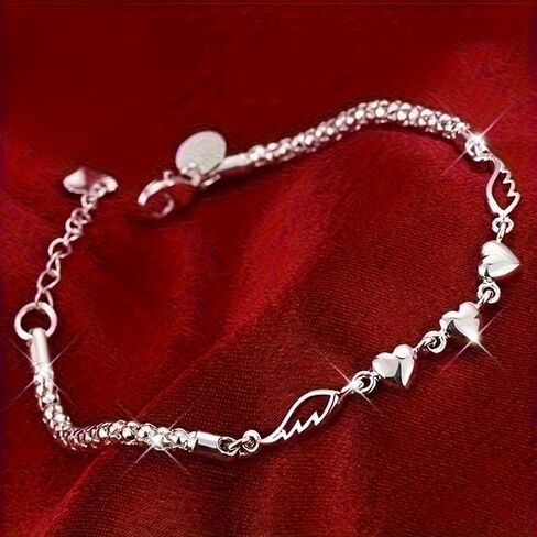 Exquisite Heart Shaped Angel Wing Ankle,Fashionable, Perfect for Bridesmaid Gifts, Music Festival Parties, Daily Commuting, and Banquets in Saudi Arabia