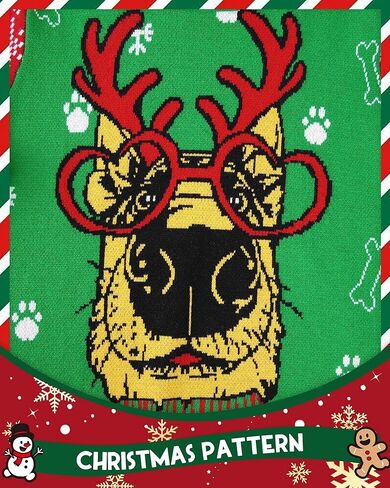 Boy's Ugly Christmas Sweater, Youth Kids Funny Santa Xmas Sweatshirts, Long Sleeve Cute Warm Winter Holiday Pullover in Saudi Arabia