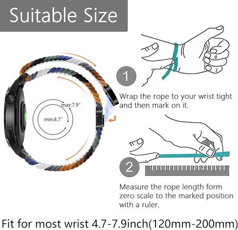 مجموعة من 2 أربطة مغناطيسية منسوجة من Harikiri متوافقة مع XPLORA X5/XGO3/XGO2، قابلة للتنفس، قابلة للتعديل، متعددة الألوان in Kuwait