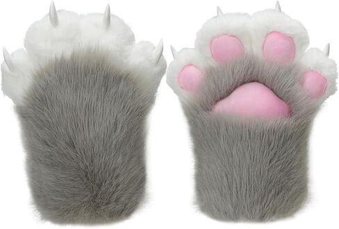 Furry Paws Gloves Soft Claw Finger Gloves for Furry Costume, Perfect for Cat and Fox Fursuit Paws in Saudi Arabia