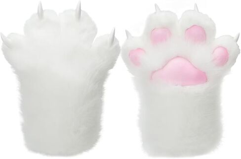 Furry Paws Gloves Soft Claw Finger Gloves for Furry Costume, Perfect for Cat and Fox Fursuit Paws in Saudi Arabia