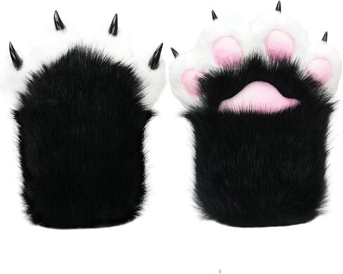 Furry Paws Gloves Soft Claw Finger Gloves for Furry Costume, Perfect for Cat and Fox Fursuit Paws in Kuwait