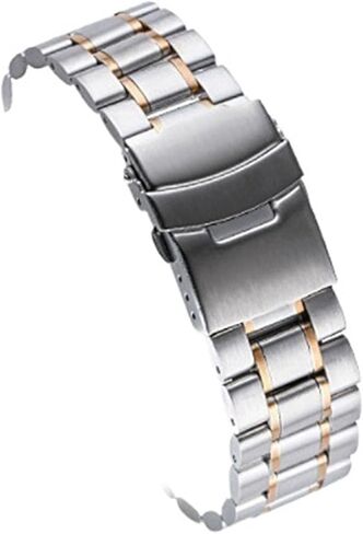 18/20/22/22/24 mm Stainless Steel Watch Strap Arch/Folding Buckle Replacement Band for Straight Bracelet in Saudi Arabia