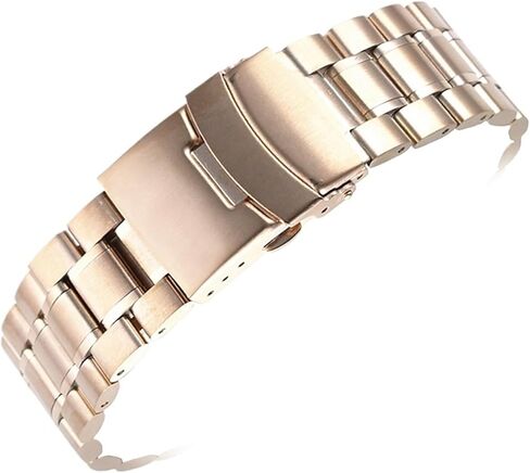 18/20/22/22/24 mm Stainless Steel Watch Strap Arch/Folding Buckle Replacement Band for Straight Bracelet in Saudi Arabia
