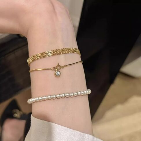 Vintage Lace Woven Watch Strap Women Bracelet Adjustable Exquisite Simple Jewelry Stacking Bracelets Accessory Girl's Gift in Saudi Arabia