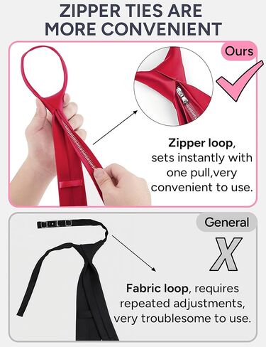 Pre-Tied Boys Set: Necktie, Bow Tie, Pocket Square | Adjustable Zipper Tie | Stain Formal Wear for Wedding Party in Saudi Arabia