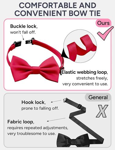 Pre-Tied Boys Set: Necktie, Bow Tie, Pocket Square | Adjustable Zipper Tie | Stain Formal Wear for Wedding Party in Saudi Arabia