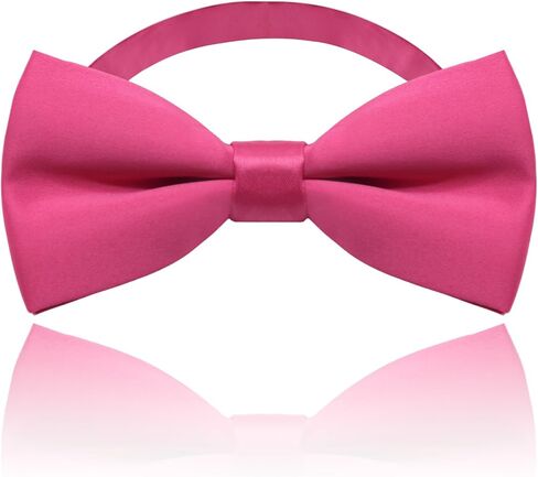 Bow Ties for Men, Adjustable Mens Bow Tie Solid Color Pre Tied Men's Bowtie for School Business Wedding Party in Saudi Arabia