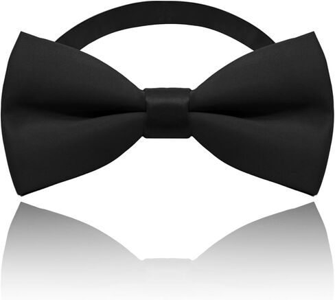 Bow Ties for Men, Adjustable Mens Bow Tie Solid Color Pre Tied Men's Bowtie for School Business Wedding Party in Saudi Arabia