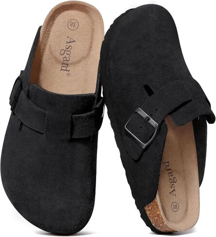 Asgard Women's Glogs Leather Bughs Arch Arch Support Potato With With Comfort Cork Poot - أقدام عريضة من فضلك in Saudi Arabia