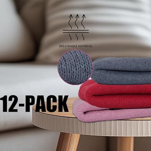 12 Packs Kids Beanies Winter Hats Warm Variety Pack, Assorted Colors Cuffed Knit Caps for Boys Girls Wholesale in Saudi Arabia