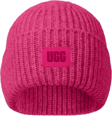 قبعة صغيرة مضلعة مكتنزة للأطفال من UGG مع تاج بدون خياطة، نسيج ناعم مضلع، ورقعة شعار جلدية in Kuwait