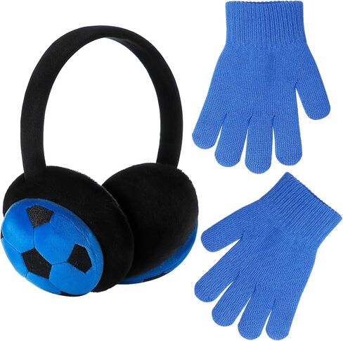 Kids Earmuffs and Gloves Set Winter Toddler Ear Warmer Gloves for Boys and Girls Cold Weather Christmas Gifts in Kuwait