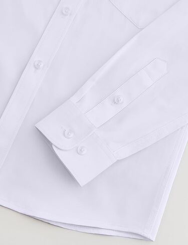 Boys Long Sleeve Button-Down Dress Shirts with Tie: 2 Fabrics (Stretch/Standard) & 2 Fits (Regular/Husky) in Saudi Arabia