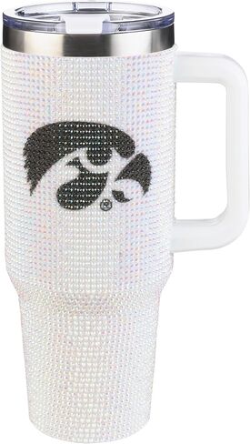 The Memory Company | Licensed NCAA 40oz White Bling Game Day Tumbler in Kuwait