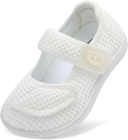JOINFREE Toddler Shoes Boys Girls Adjustable Wide Breathable Barefoot Shoes Slip On Tennis Sneakers Zero Drop Casual Walking Shoe Indoor Outdoor in Saudi Arabia