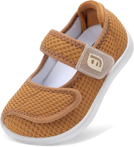 JOINFREE Toddler Shoes Boys Girls Adjustable Wide Breathable Barefoot Shoes Slip On Tennis Sneakers Zero Drop Casual Walking Shoe Indoor Outdoor in Saudi Arabia