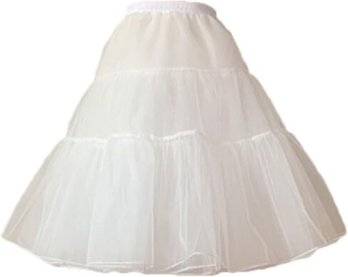 Long A-Line Petticoat Skirts Hoopless Underskirts Slips for Girls H108 in Saudi Arabia