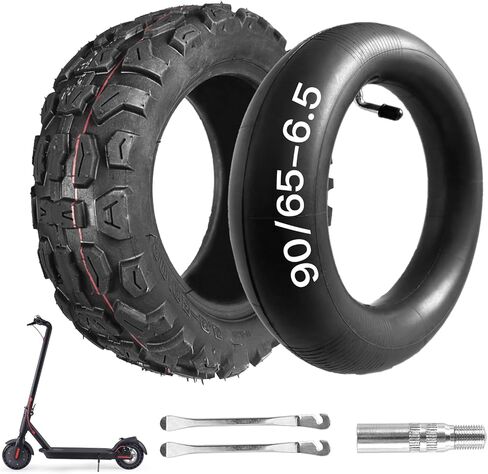 90/65-6.5 Off-Road Vacuum Tire, 11 Inch Replacement Tire, for Dualtron Zero 11X Kaabo Scooter Fits Most 38cc 47cc and 49cc Mini Pocket Bikes MTA1/MTA2, GP-RSR and More (1 Pack) in Kuwait