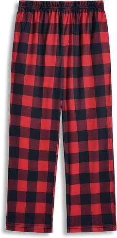 Arshiner Boys Pajama Pants Long Plaid PJ Bottoms Boys Sleepwear Lounge Pants with Pockets 6-14 Years in Saudi Arabia