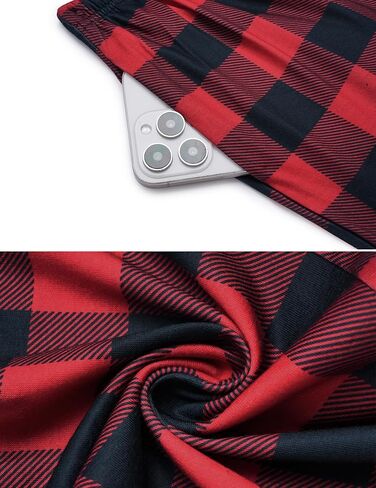 Arshiner Boys Pajama Pants Long Plaid PJ Bottoms Boys Sleepwear Lounge Pants with Pockets 6-14 Years in Saudi Arabia