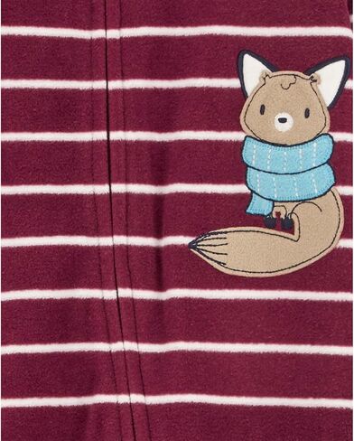 Carter's Boys' Interlock 115g219 (3 Months, Bugundy Stripe/Fox) in Saudi Arabia