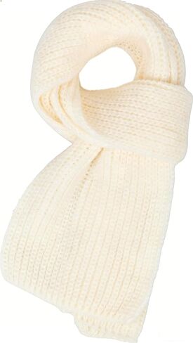 INOGIH Kids Winter Soft Warmer Knit Scarf Fashion Solid Color Toddler Baby Scarves Neck Warmer for Boys Girls in Kuwait