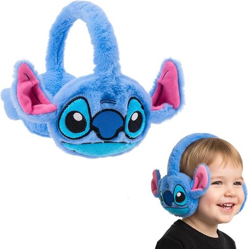 Disney Stitch Earmuffs for Kids – Plush Soft & Fluffy Winter Ear Muffs – Warm Ear Covers for Boys & Girls, Ages 4-10 in Saudi Arabia