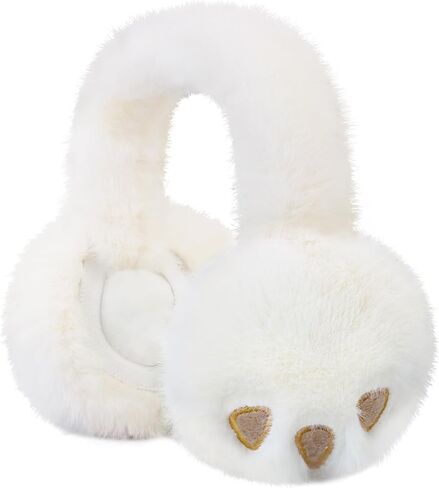 Kids Winter Ear Muffs Fuzzy Foldable Earmuffs Girls Soft Fluffy Ear Warmer Boys Toddler Cute Ear Cover for Cold in Saudi Arabia