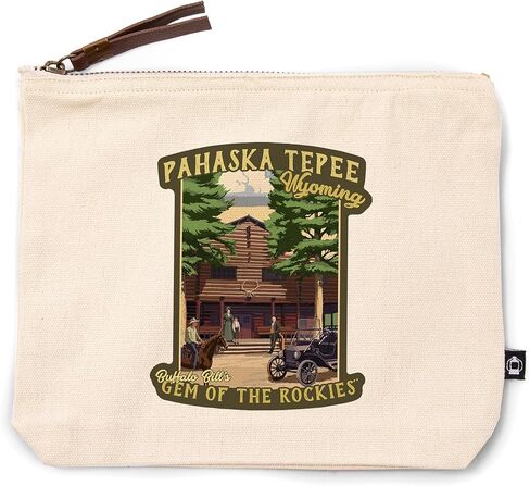 فانوس بريس كودي، وايومنغ، باهاسكا تيبي، مشهد كابينة عتيق، حقيبة بسحاب قطن 100%، ملحقات السفر، حقيبة الذهاب in Kuwait