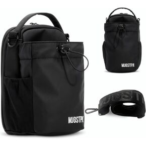 حقيبة رياضية مغناطيسية بتصميم مقاوم للماء - تخزين بدون استخدام اليدين مع حقيبة هاتف مدمجة، حامل زجاجة مياه، مرفق مغناطيسي قوي. للصالة الرياضية، والجولف، والعمل، والدراجات النارية، والحمل اليومي in Kuwait