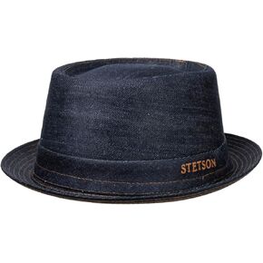 قبعة Stetson المستدامة لحم الخنزير فطيرة الدنيم للنساء/الرجال - صنع في إيطاليا in Kuwait
