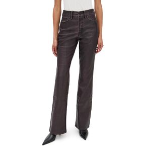 Good American Women's Good Classic Bootcut Faux Leather Pants in Saudi Arabia