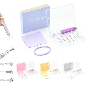 أداة ثقب الكرة المستدقة لتغيير المجوهرات - أداة توزيع القرط المسطحة من الفولاذ المقاوم للصدأ 16 جرام 18 جرام، لمجوهرات الأذن والأنف والشفاه مع حقيبة تخزين in Kuwait