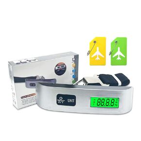 Luggage Scale, Portable Luggage Weight Scale with 2 Luggage Tags, LCD Weight Display and 4 Unit Switching Functions, 110lb Luggage Scale Travel Digital for Luggage, Travel,Backpacks, Handbags(Sliver) in Saudi Arabia