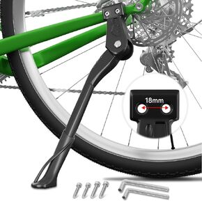 Bike Kickstand, Center Mount for 26-29 Inch Adult Bicycle, Adjustable Aluminum Bicycle Kickstand, Sturdy and Non-slip Bike Kick Stand for Mountain Bike/E-Bike/Road Bike in Saudi Arabia