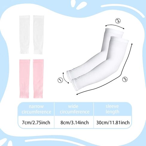 2 Pairs Arm Sleeve, Compression Arm Sleeve for Sports Basketball Football Baseball in Saudi Arabia