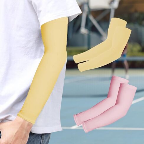 2 Pairs Arm Sleeve, Compression Arm Sleeve for Sports Basketball Football Baseball in Saudi Arabia