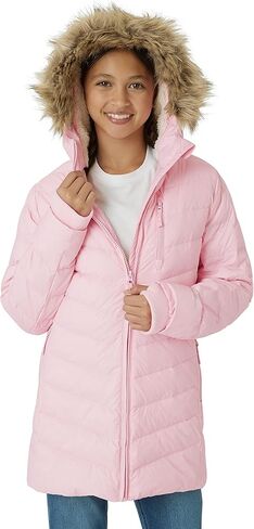 Eddie Bauer Girl's Long Parka Jacket - Down Bubble Coat with Fur Hood for Girls (3-16) in Saudi Arabia